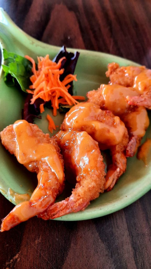Boom boom shrimp at Owego's Historic Park View Hotel & Irish Pub 