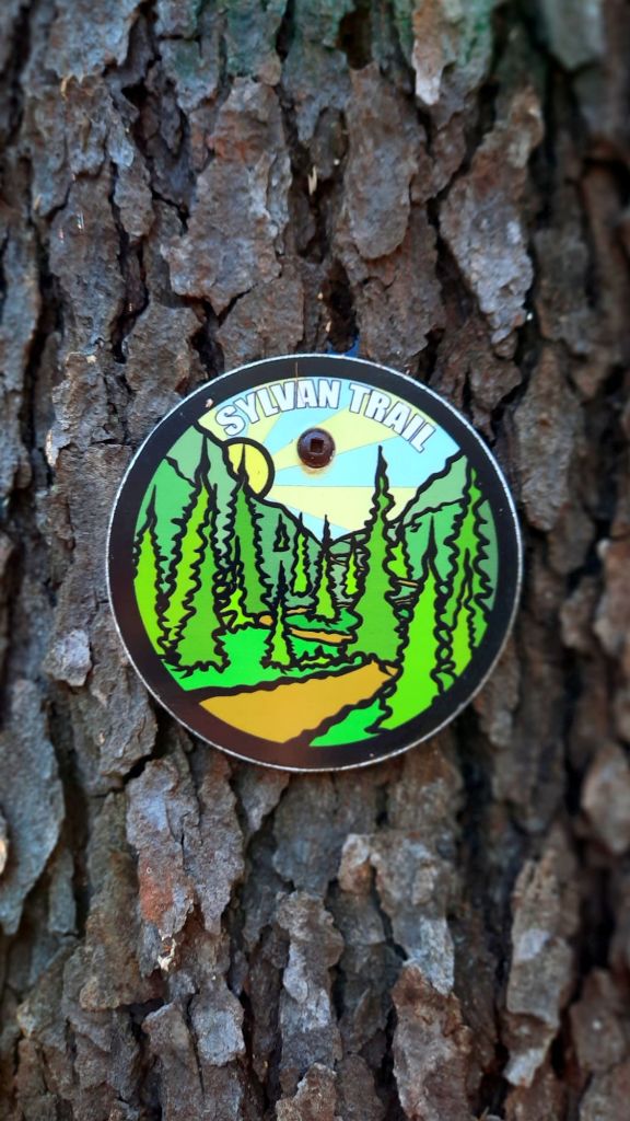 Sylvan trail marker at Chenango Valley State Park