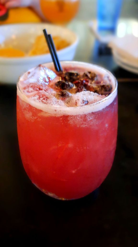 Berry Crumble Sangria - a limited holiday cocktail (late December 2024) 