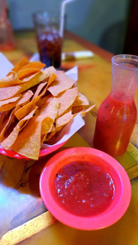 Fresh chips and salsa at Hacienda Mexican Restaurant in Binghamton, New York