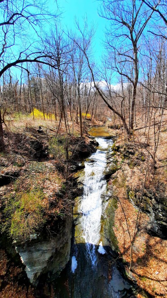 There is also a spot where waterfalls pass beneath the trail. The sounds there are so relaxing! Black Diamond Trail Ithaca NY
