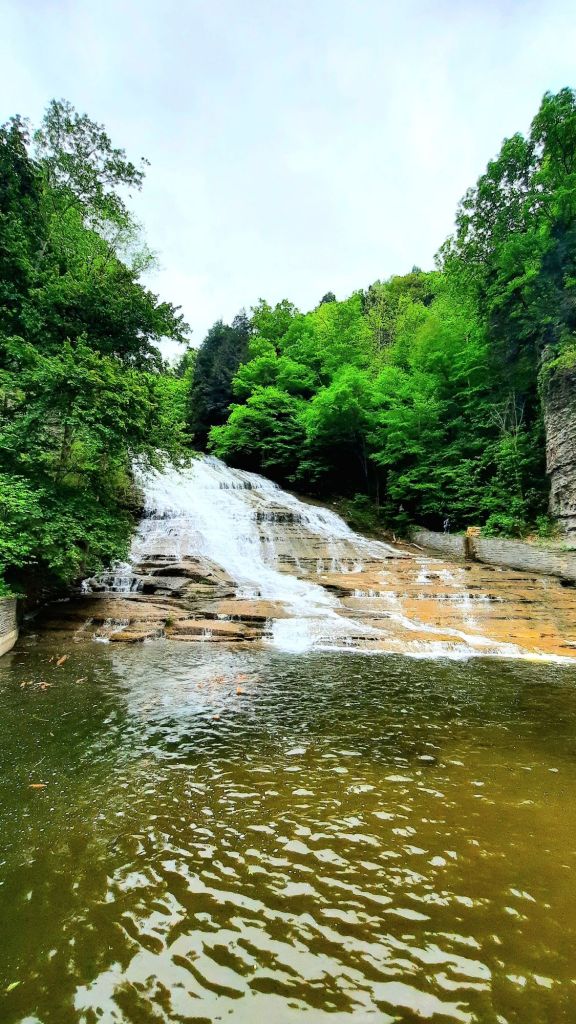 Buttermilk Falls, the main set of waterfalls at Buttermilk Falls State Park in Ithaca, New York