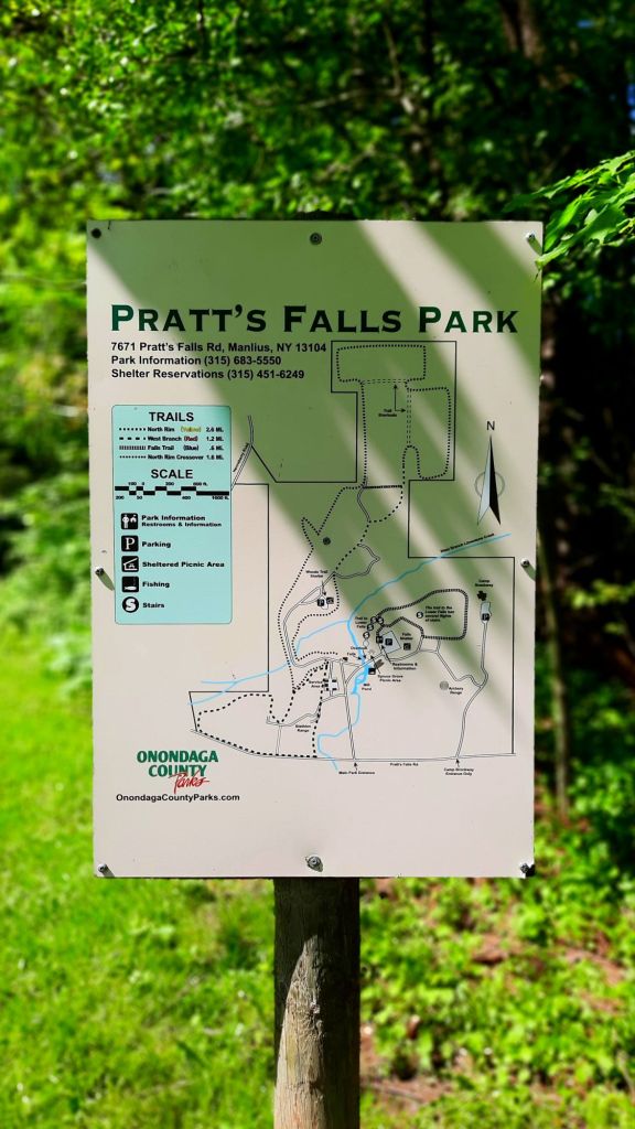 Pratt's Falls Park map Manlius, New York