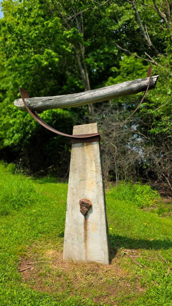 Sculpture at Stone Quarry Hill Art Park in Cazenovia, New York + Kae Audhild travel blogger