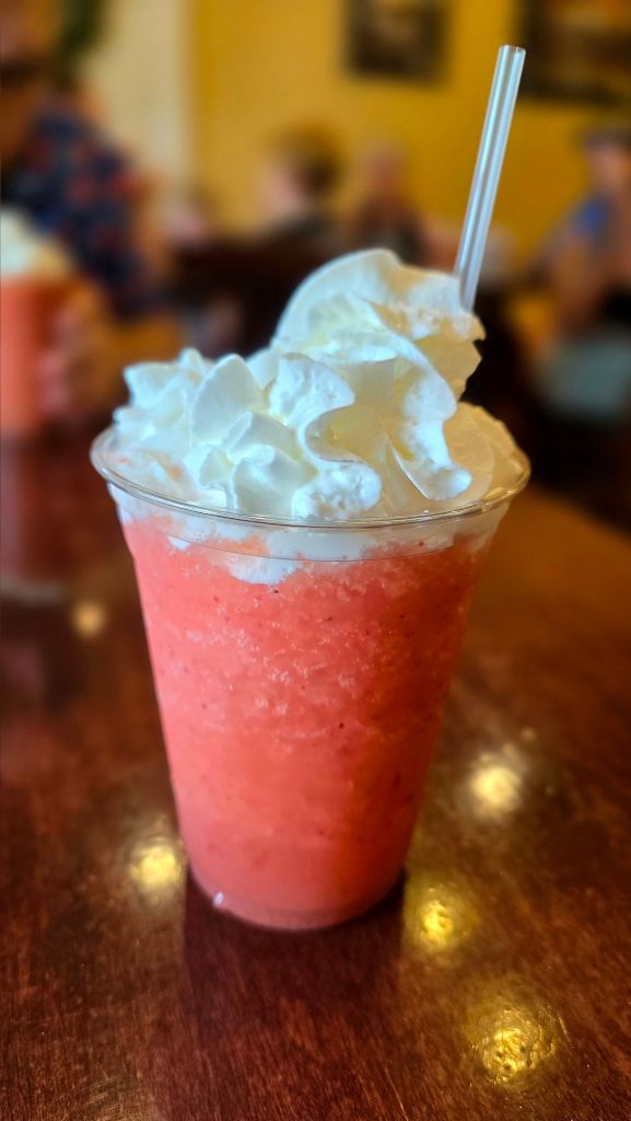 Strawberry daiquiris at the Park View restaurant