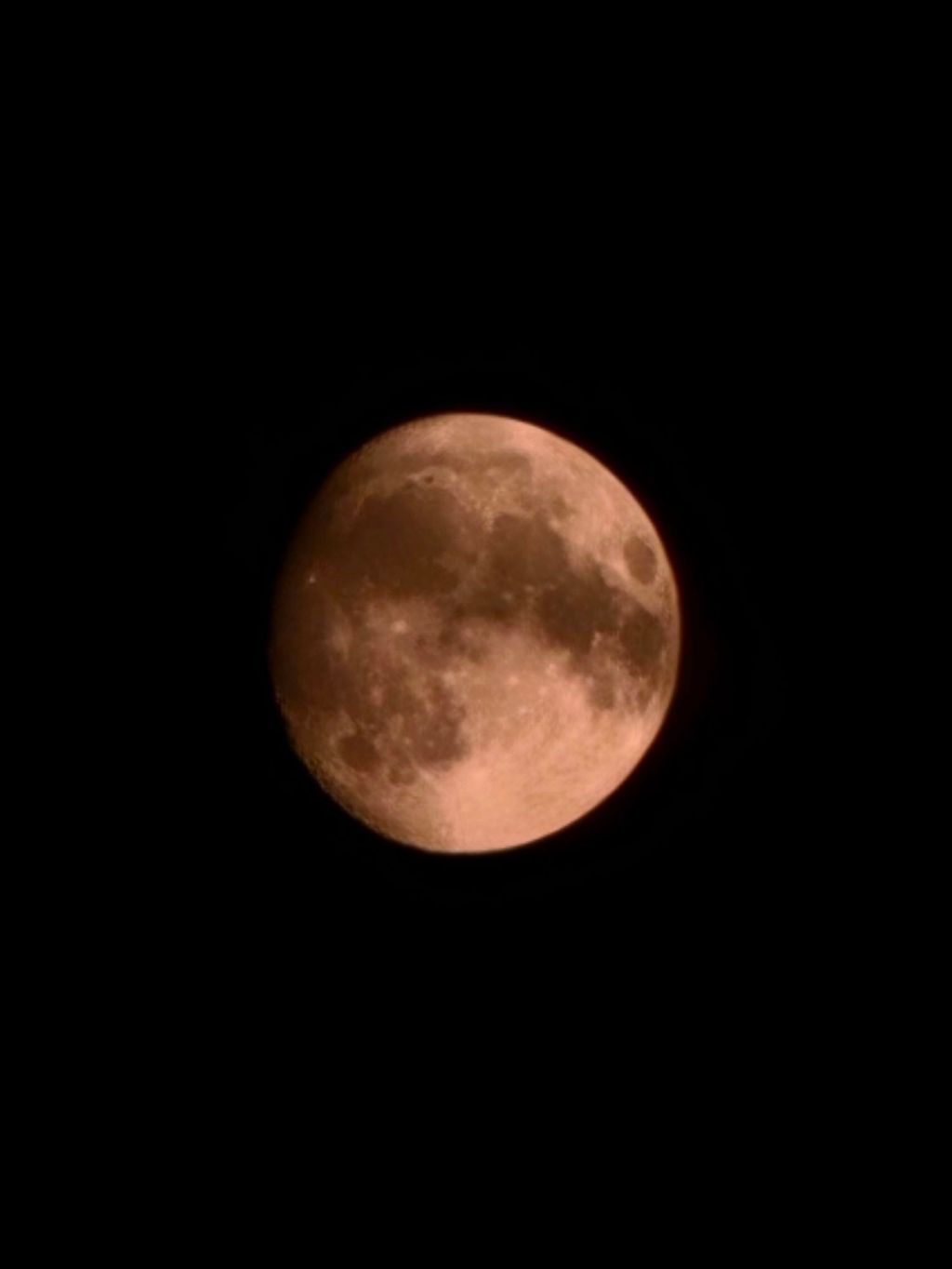 Waxing Gibbous Moon, Through the Haze of the Canadian&nbsp;Wildfires