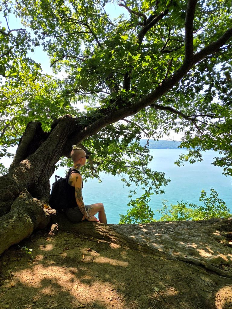 Kae Audhild edwards lake cliffs Preserve Lansing new York hiking trails FLX