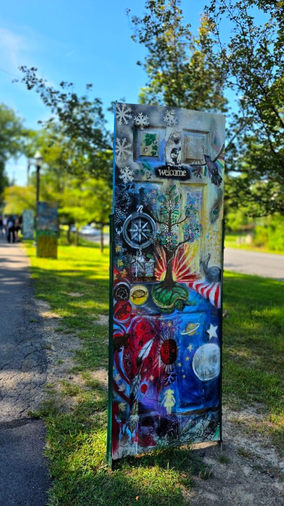 Painted doors at Nay Aug Park in Scranton, PA