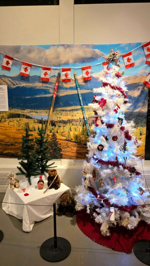 Canada tree at Home for the Holidays 2025 at Roberson Museum in Binghamton, NY