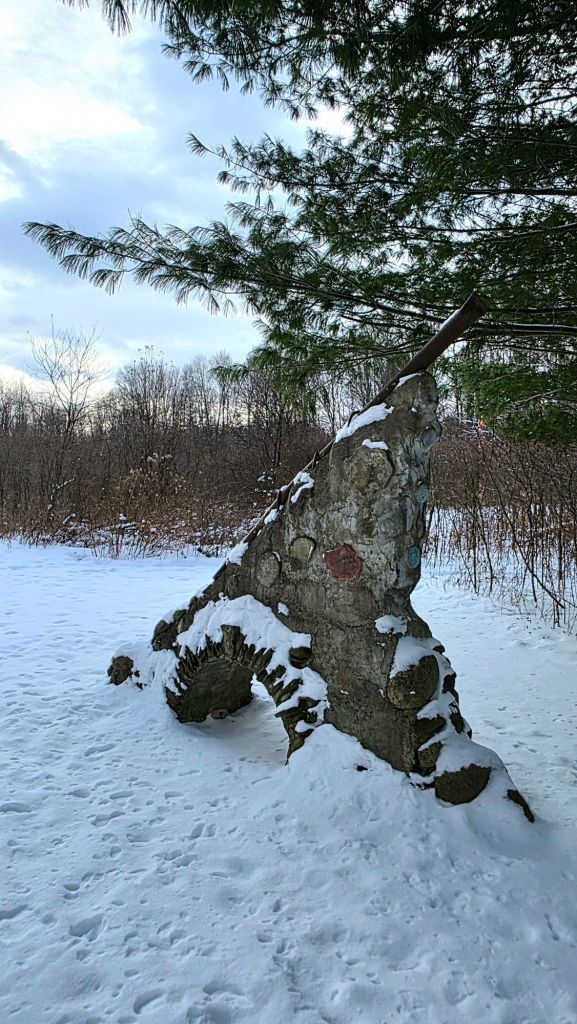 Art at lime Hollow Nature Center in Cortland NY 